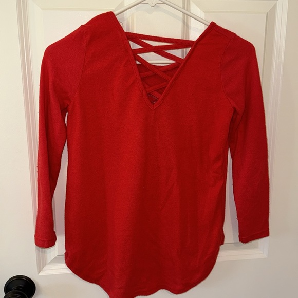 Kids ugly Christmas sweater, red and soft! L 10/12 - Picture 2 of 4